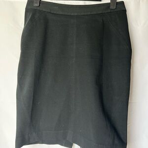 Ann Taylor Elegant Black Pencil Skirt